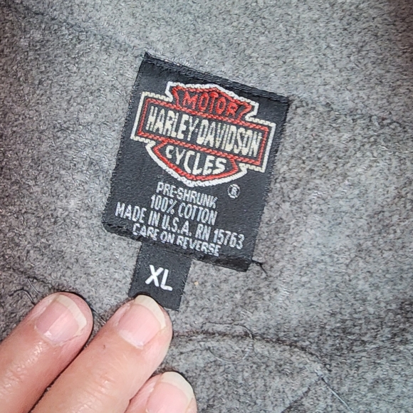 HARLEY DAVIDSON EUC MENS SIZE XL FULL LINED WINDBREAKER JACKET COAT - Picture 7 of 8